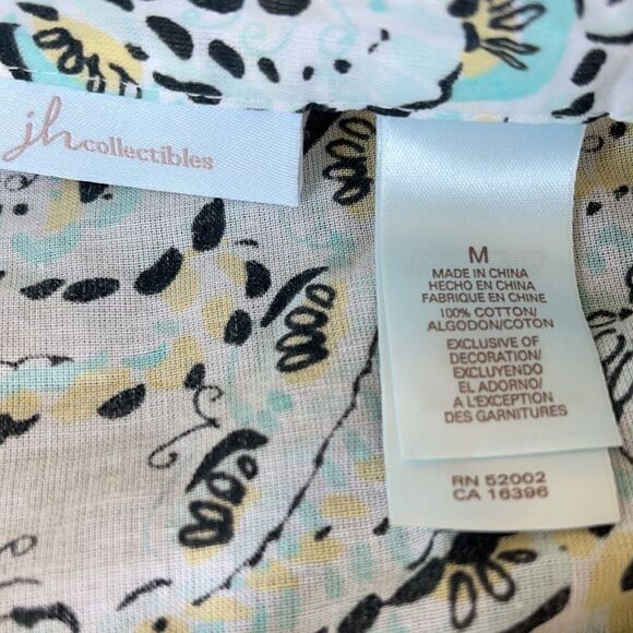 NWOT JH Collectibles Women’s Button Top Size M - Picture 5 of 5